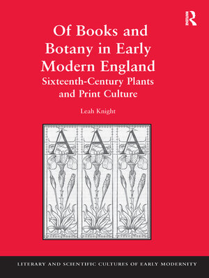 cover image of Of Books and Botany in Early Modern England
